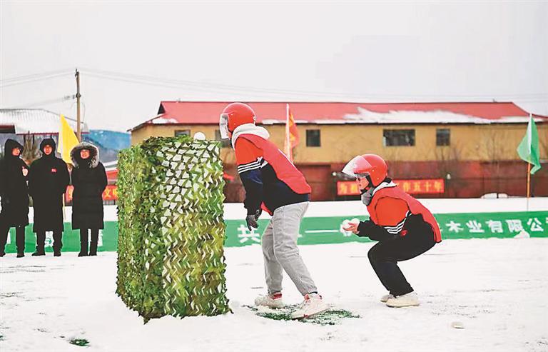 打雪仗赢金牌 冰雪国防体育项目首次进校园