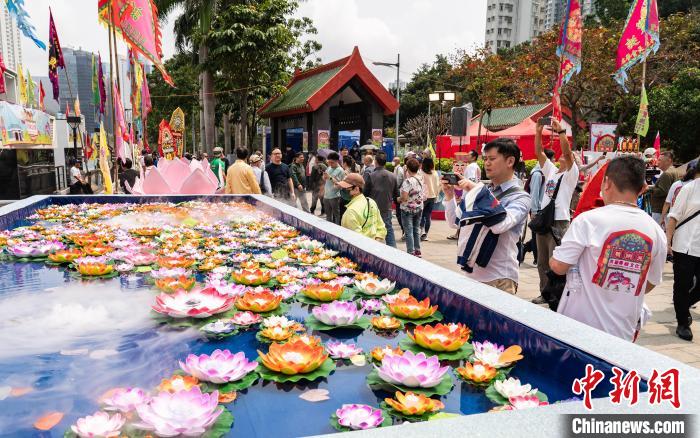 香港鸭脷洲举行洪圣传统文化节庆祝活动