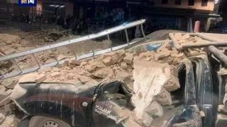 摩洛哥地震重灾区道路毁坏救援困难！古城马拉喀什有建筑受损