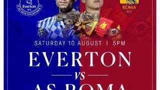 埃弗顿与罗马将在8月10日进行一场友谊赛