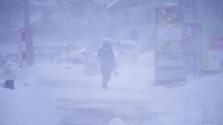 日本多地连降大雪 致约百人死伤