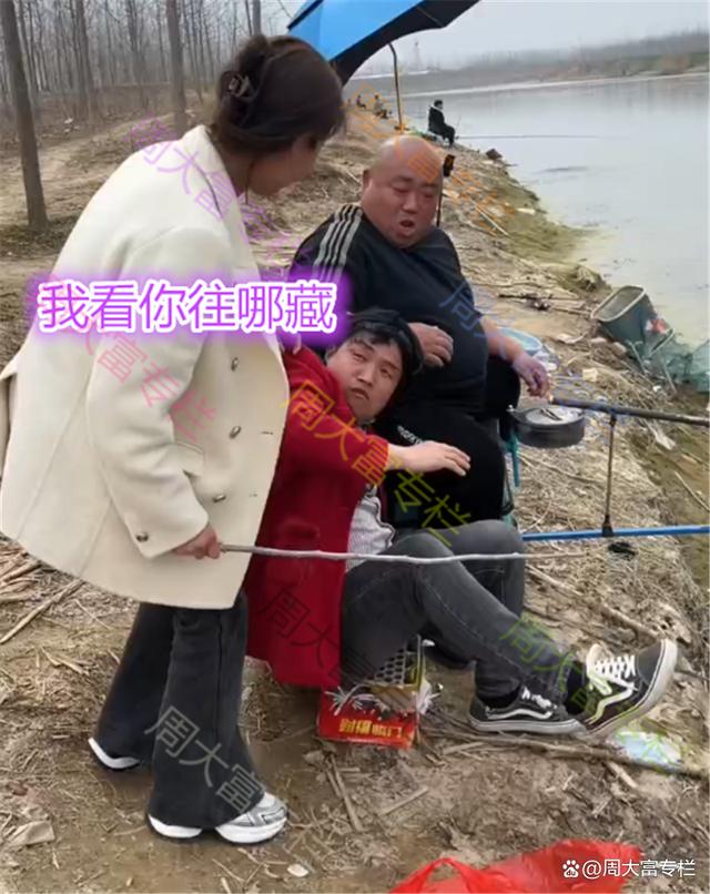 男子男扮女装去钓鱼，被妻子发现，妻子举动让人不可思议