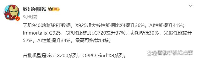 天玑9400处理器：详细揭秘！骁龙8 Gen4：能招架住吗？