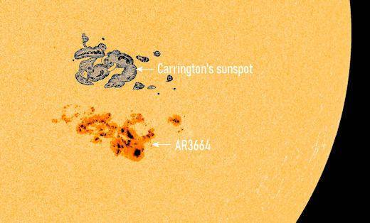 太阳黑子ar3664引发最强x3.98太阳耀斑