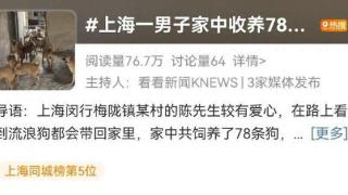 上海男子养了78条流浪狗！20条狗同时冲出来，气味难闻、狗叫扰民…邻居报警！最新处置→