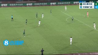 津门虎1-0！巴顿助攻王秋明精彩反越位不停球破门，VAR判定有效