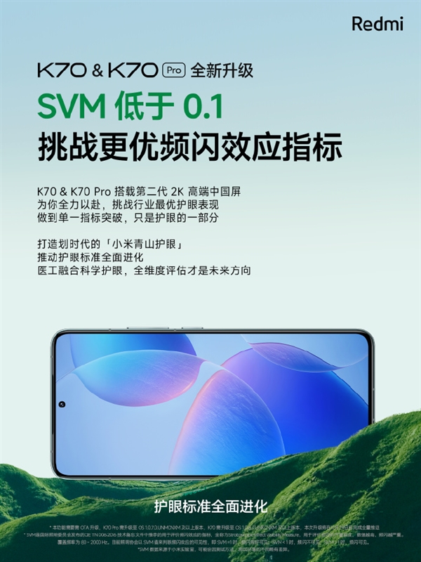 Redmi K70/K70 Pro OTA升级发布！