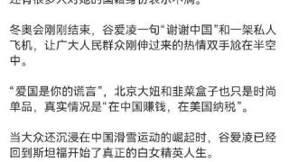 博主详解谷爱凌口碑崩塌：弃亲民人设 过度炫富太“装”精致利己