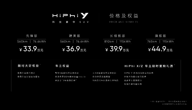 2023成都车展丨高合HiPhi X Y Z全系车型亮相 公布多项智能升级计划