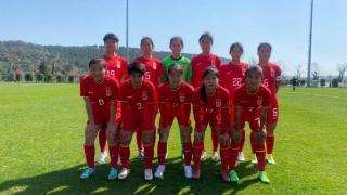 李润怡头球破门，中国U-15女足选拔队1:2不敌巴拉圭队