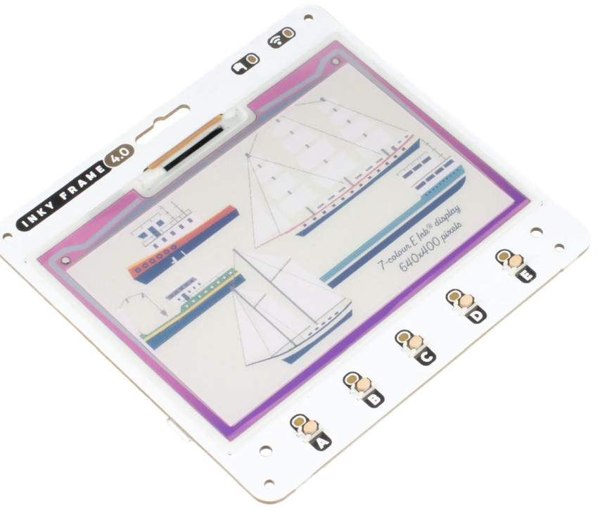 inkyframe4.0英寸小型7色电子墨水显示屏发布