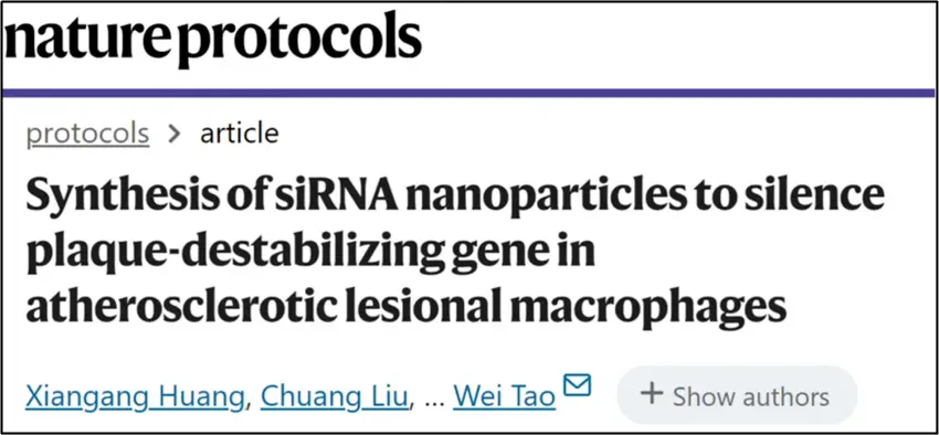 科学家用纳米技术递送生命活动调节指令，开发重大疾病治疗新策略