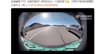 高速上被吉利星越突然别车 问界M7侧向防碰撞救下车主一家人