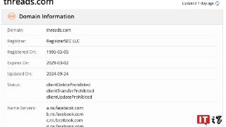 meta成功收购threads.com域名