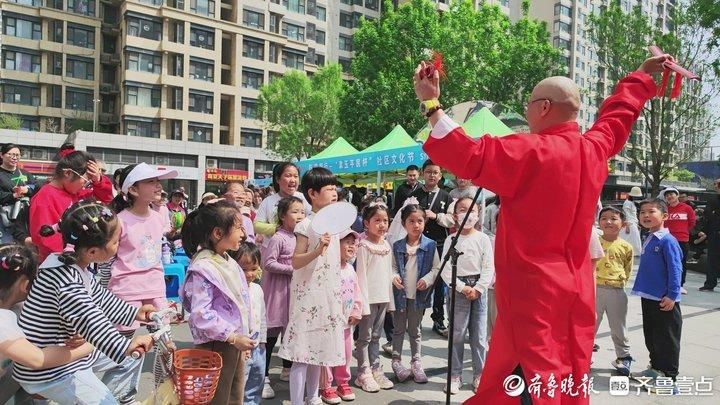 一起画春天！第九届社区文化节走进济南舜义社区