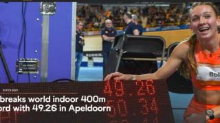 49.26秒！荷兰名将博尔打破女子室内400米世界纪录