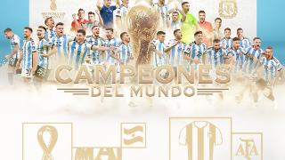 第三颗星！阿根廷国家队官方发布夺冠海报