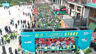 场景壮观！“泉”在济南跑半马2024济南奥体半程马拉松开跑