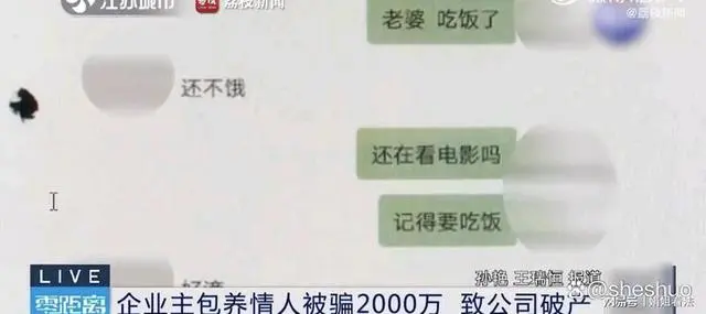 男子包养情人被骗2000万致公司破产，情人挥霍钱款给男模冲业绩