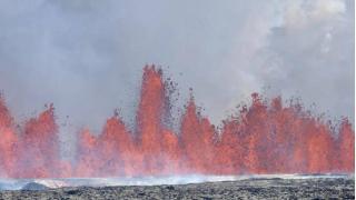 冰岛火山5个多月来第5次喷发