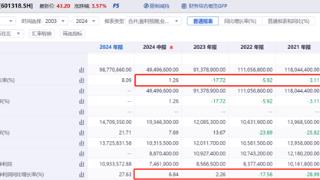 连续三年为负后，中国平安2024中期营收增速转正