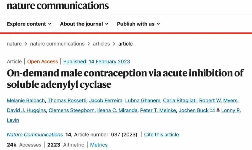 首个男性避孕药来了？“两小时内100%避孕，24小时后恢复生育功能”