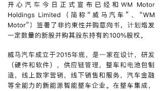 开心汽车出手 上市告吹的威马等来“白马骑士”？