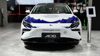 合创汽车a06edg版亮相2022广州车展,轴距2850毫米
