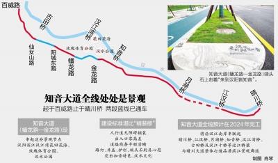 连接3个江景公园 马路上就能看风景