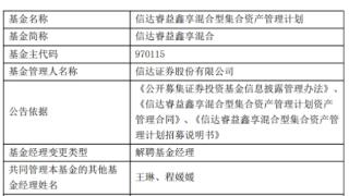 信达证券唐国磊离任4只基金