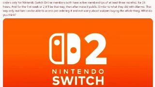 分析师谈Switch2黄牛防治:前两周只允许NSO会员预购