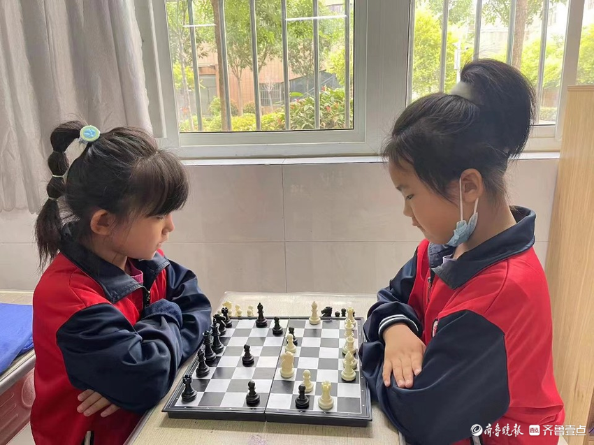 纹枰论道，乐在棋中|东昌府区郁光小学举行第四届国际象棋校园赛