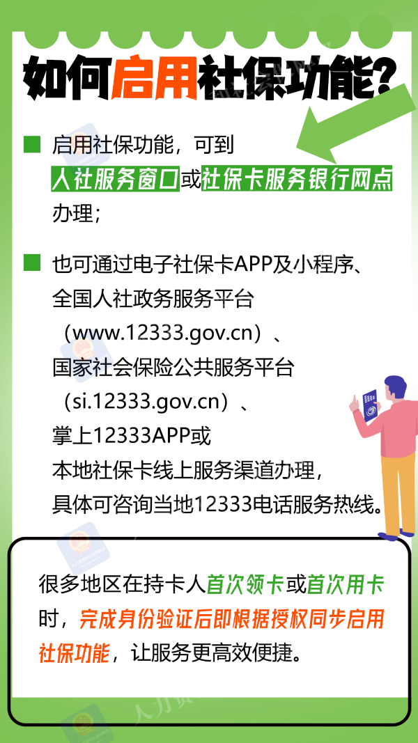 社保卡有哪些社保功能和金融功能？一图看懂