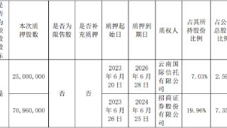 千禾味业：控股股东伍超群累计质押9596万股