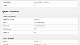 荣耀新机现身geekbench