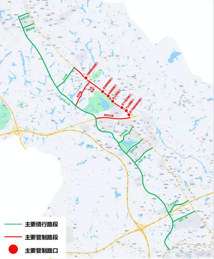 黄埔区烟花表演临时交通管制，2月5日部分公交线路临时调整