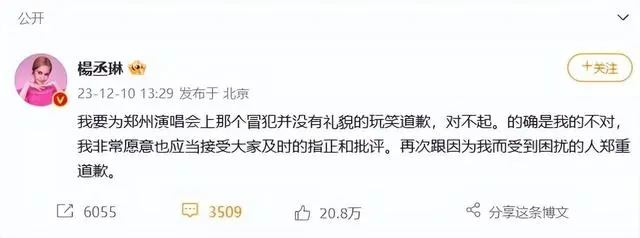 公然称“河南人爱骗人”，律师称杨丞琳若被认定地域歧视需担责：有可能被文化主管部门予以相应的行政处罚