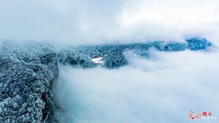 重庆南川：雪后云海云海