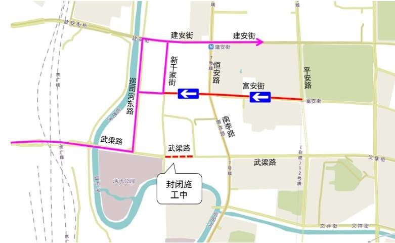 这条道路单向通行延期至7月30日，请注意绕行