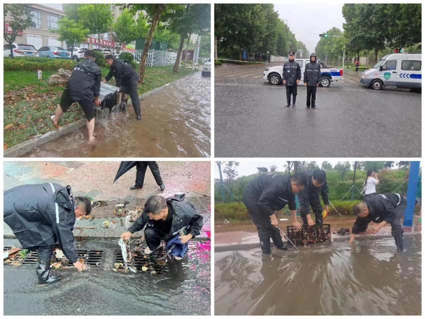 奋战防汛一线,河东城管全力以赴守护城市安全