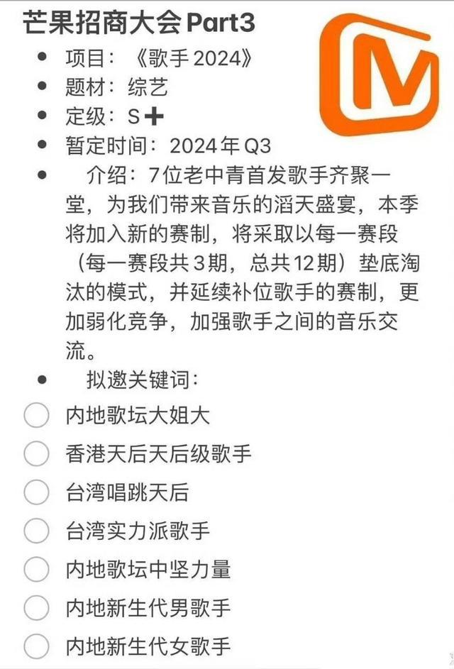 《我是歌手》重启，豪华阵容曝光，你期待谁的表现？