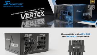 海韵vertex峰睿atx3.0金牌全模组电源上架