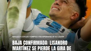 奥莱报：利桑德罗无缘出战阿根廷的6月友谊赛