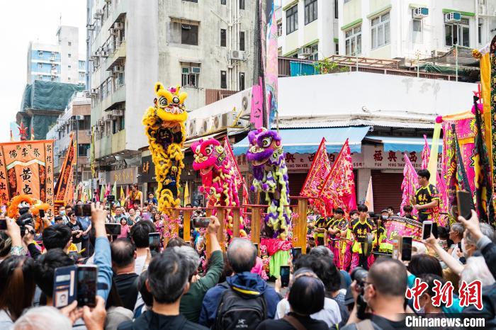 香港鸭脷洲举行洪圣传统文化节庆祝活动