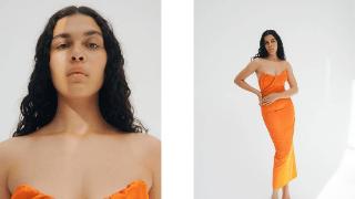 rolandmouret2023春夏系列的纯色连衣裙