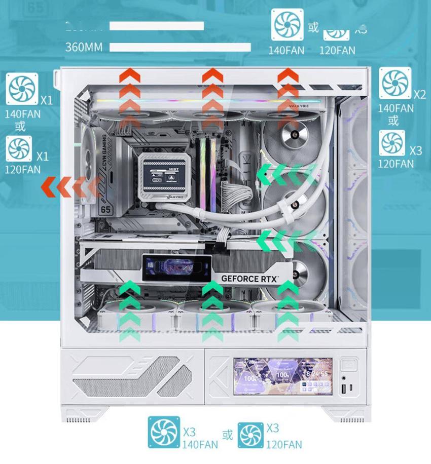 瓦尔基里首款海景房机箱vk03开售，拥有非触屏版和触屏版