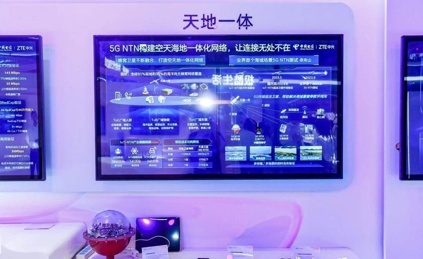 中兴通讯5G NTN空天地一体技术亮相，引领5G产业新发展