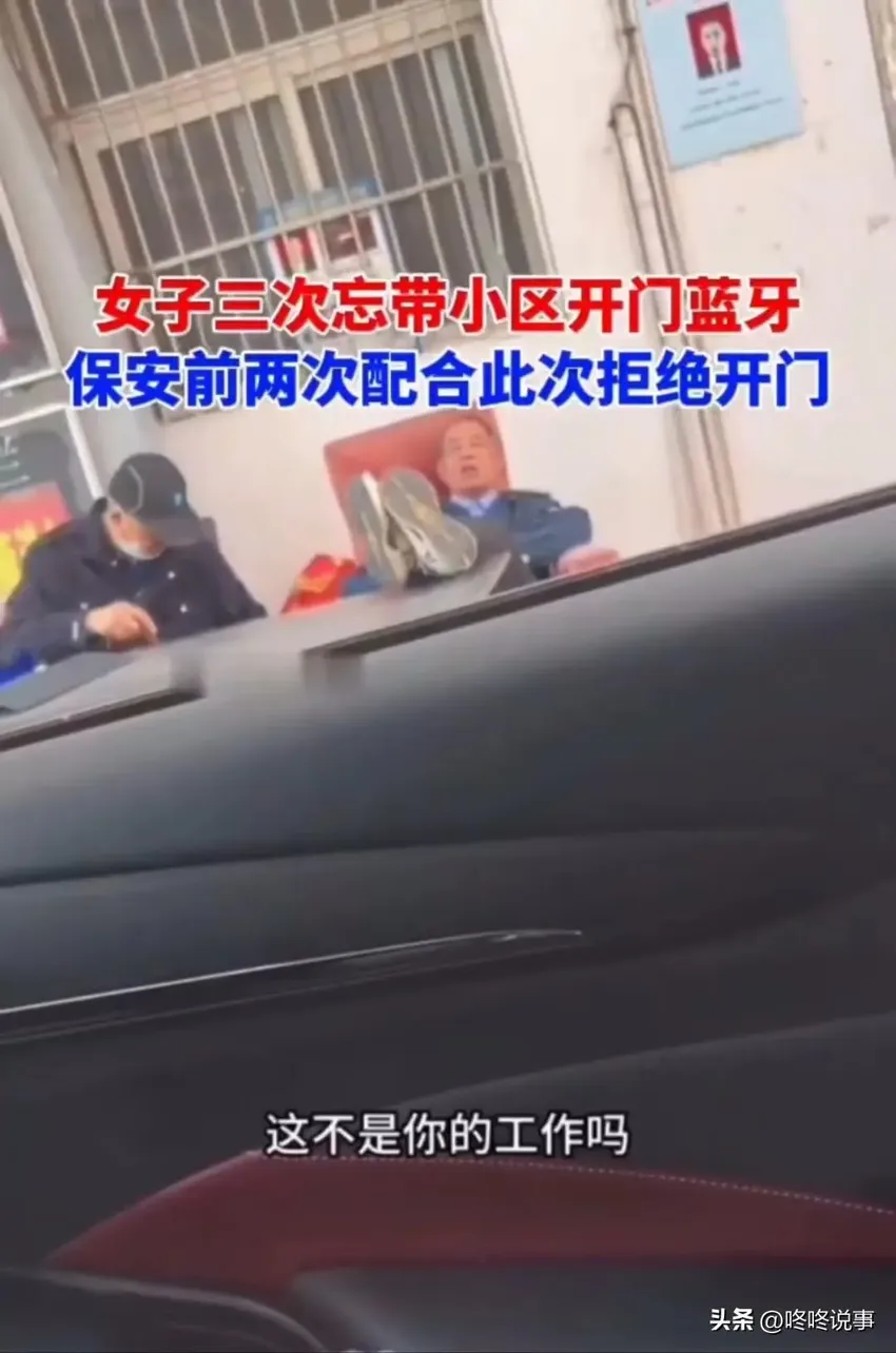 保安不给业主开门，女子怒骂保安：什么东西！网友纷纷支持保安