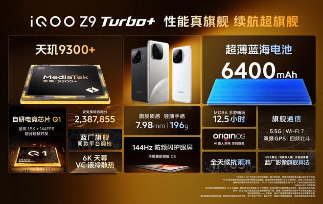 iqooz9turbo+，性能与续航双赢