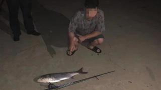 两“馋猫”闸口附近钓鱼10斤，武汉警方联合渔政部门抓获
